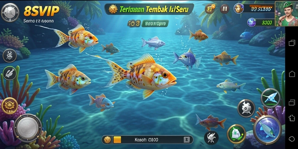 Grafis menakjubkan dalam gameplay Tembak Ikan 8SVIP.