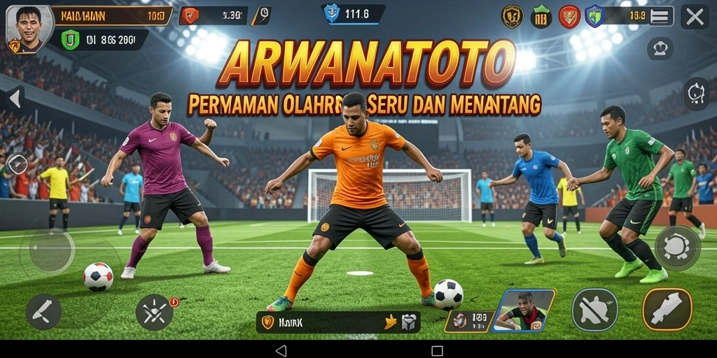 Tampilan gameplay ARWANATOTO yang menegangkan dan kompetitif dalam olahraga.