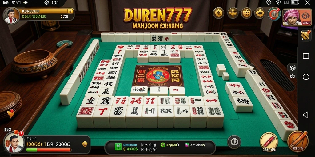 Tampilan gameplay menarik dari DUREN777 dalam permainan Mahjong.