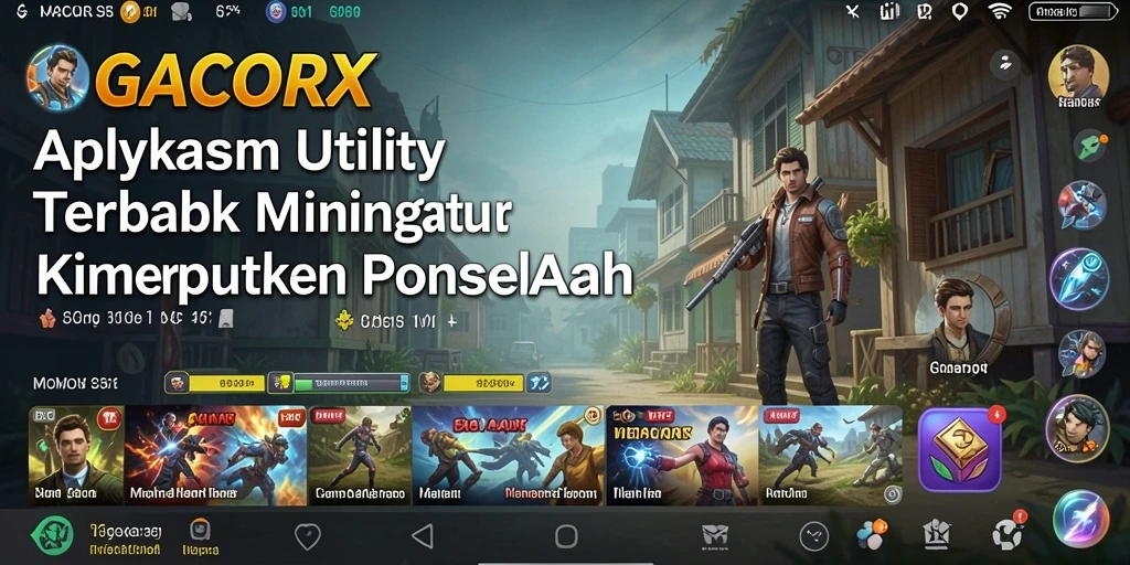 Tampilan utama GACORX dengan fitur pemantauan kinerja.