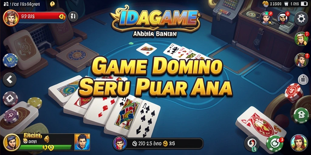 Tampilan utama gameplay Domino yang menarik dan seru.