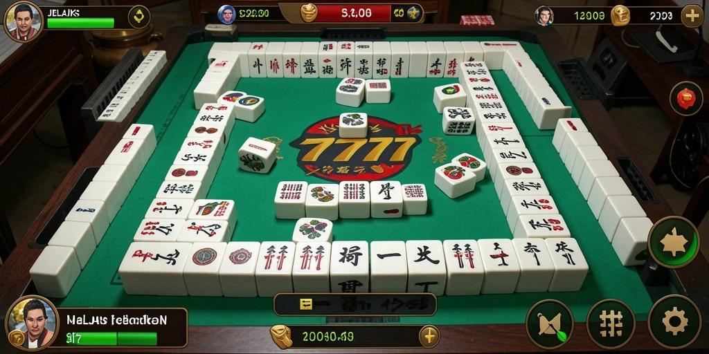 Screenshot JELAS777 menampilkan gameplay seru Mahjong yang mendebarkan.