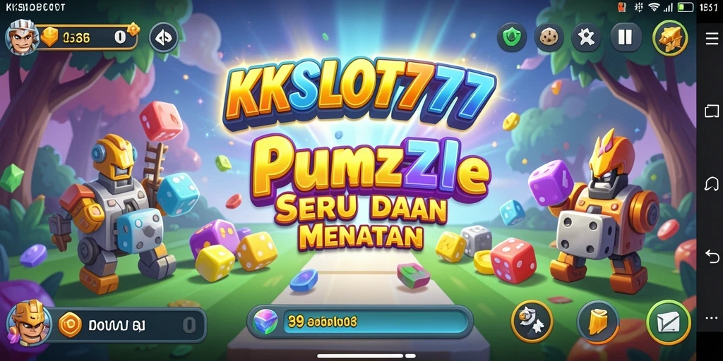 Screenshot gameplay KKSLOT777 yang menunjukkan tantangan puzzle yang menarik.