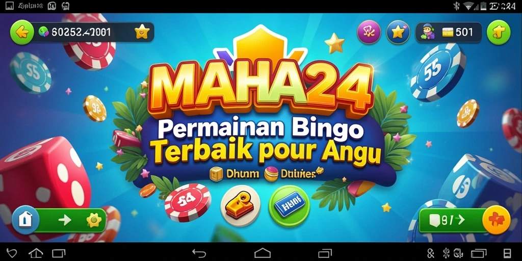 Tampilan gameplay seru dari MAHA24 yang menyajikan Bingo.