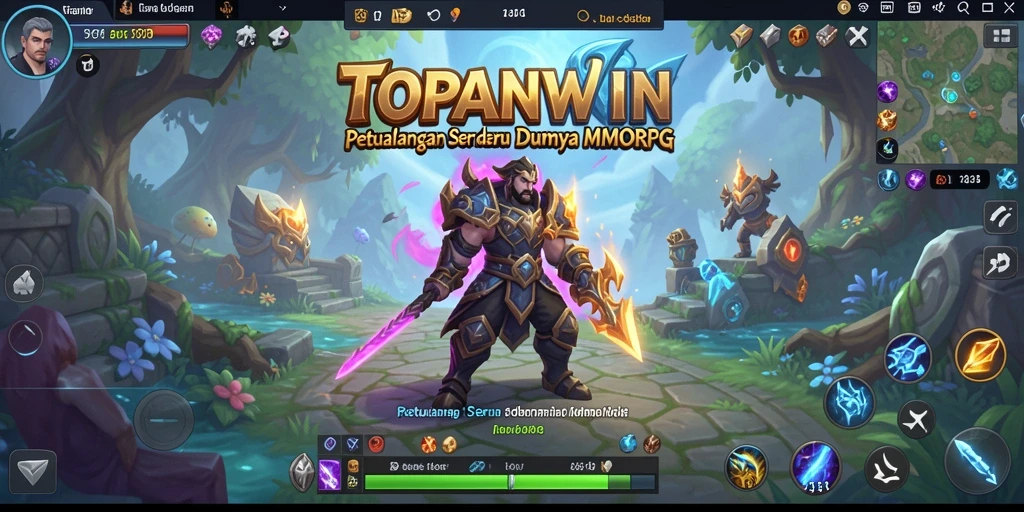 Tampilan gameplay seru dan interaksi antar pemain di TOPANWIN.